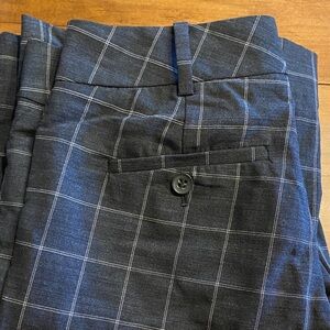 Club Monaco Stylish Black Plaid Pants Preowned Size 0 Beautiful